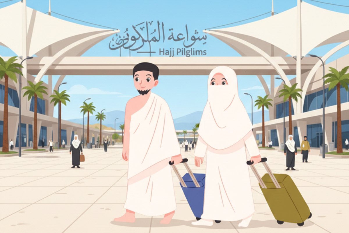 Mans coming For Hajj